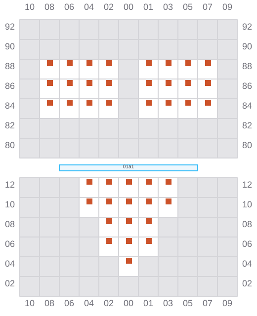 Bay 003 view and slots of JOANNA