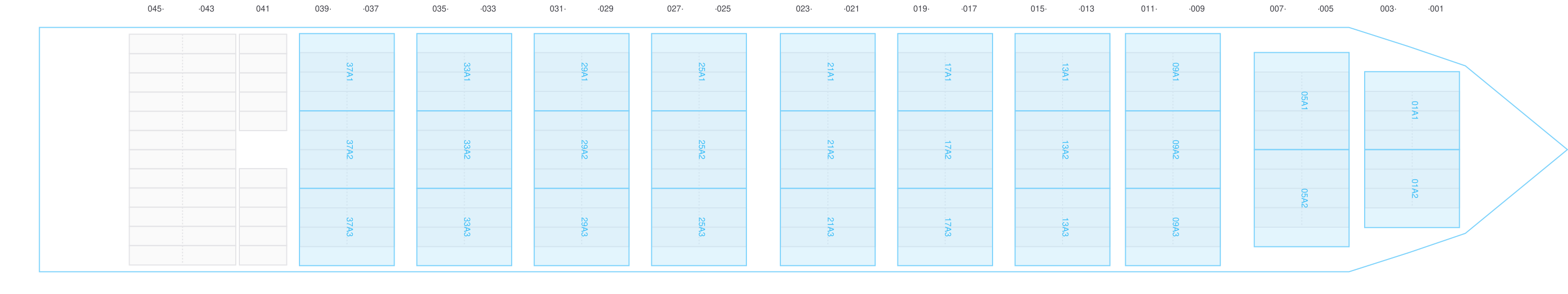 Deck view of SEABOARD PIONEER