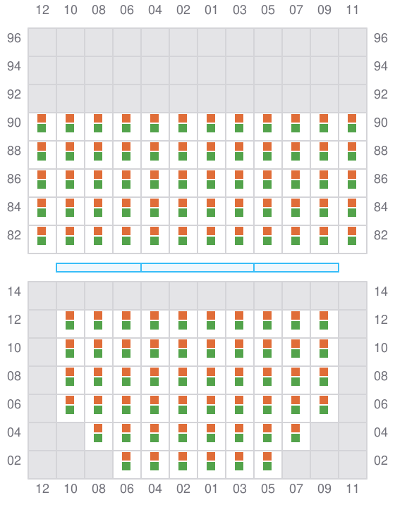 Bay 013 view and slots of SPECTRUM N