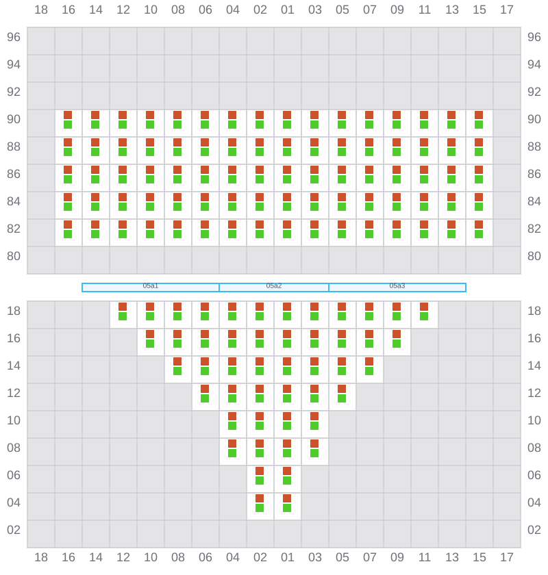 Bay 007 view and slots of EVER LOGIC