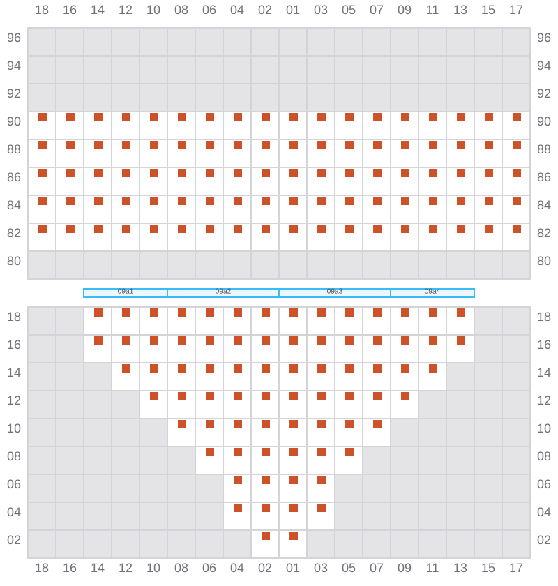 Bay 009 view and slots of EVER LOGIC