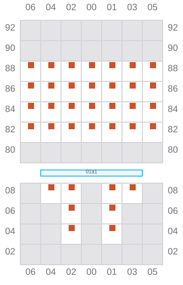 Bay 003 view and slots of REGULA