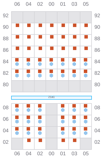 Bay 023 view and slots of REGULA