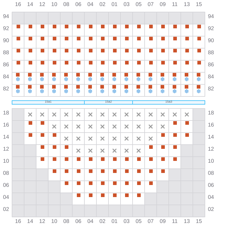 Bay 017 view and slots of BREMEN BELLE