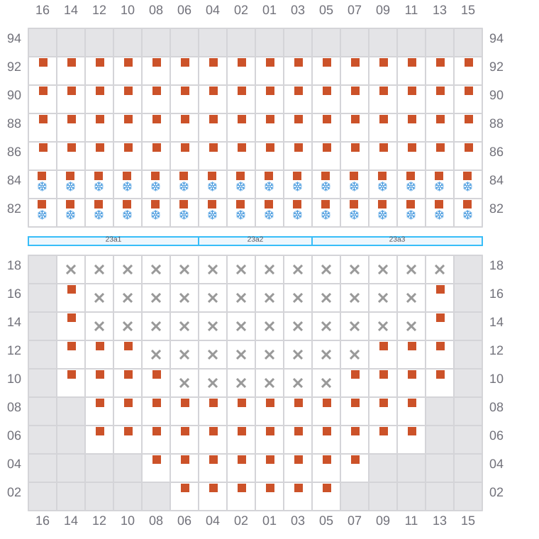 Bay 025 view and slots of BREMEN BELLE