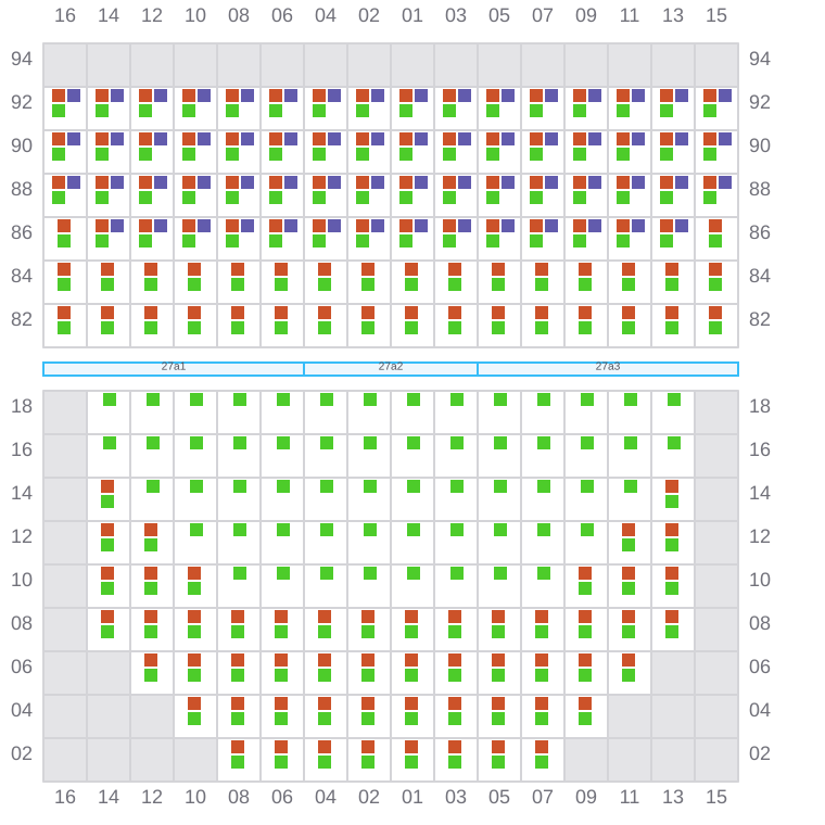 Bay 027 view and slots of BREMEN BELLE