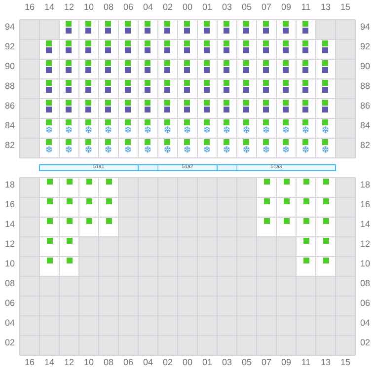 Bay 051 view and slots of BREMEN BELLE