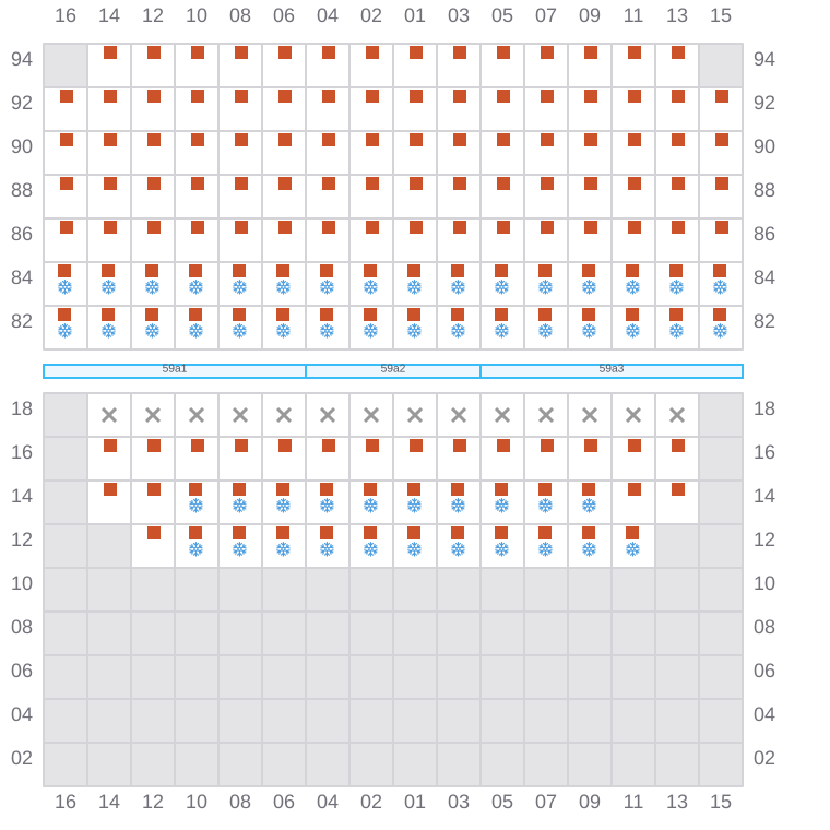 Bay 061 view and slots of BREMEN BELLE