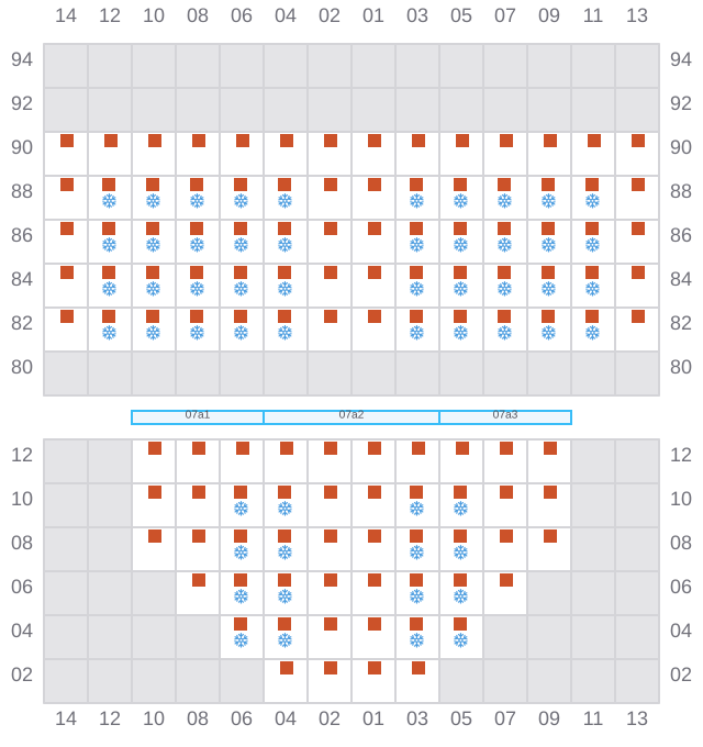 Bay 007 view and slots of CAPE CORFU