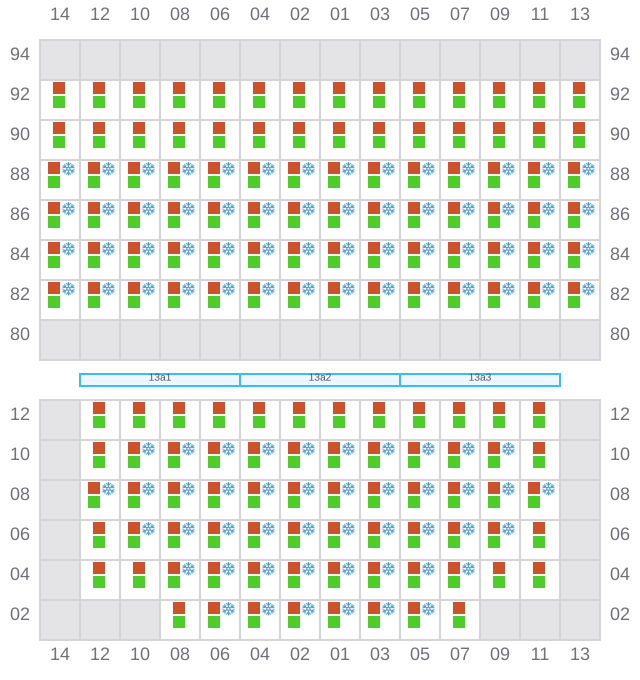 Bay 013 view and slots of CAPE CORFU