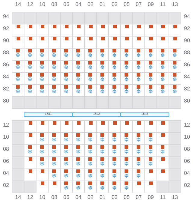 Bay 015 view and slots of CAPE CORFU
