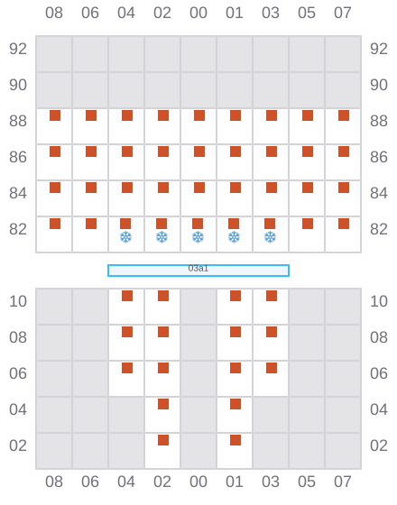 Bay 003 view and slots of MEHMET KAHVECI A