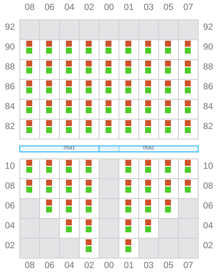 Bay 005 view and slots of MEHMET KAHVECI A