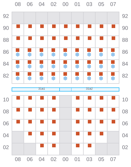Bay 031 view and slots of MEHMET KAHVECI A