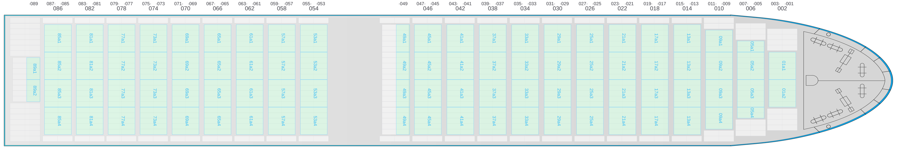 Deck view of EMMA MAERSK