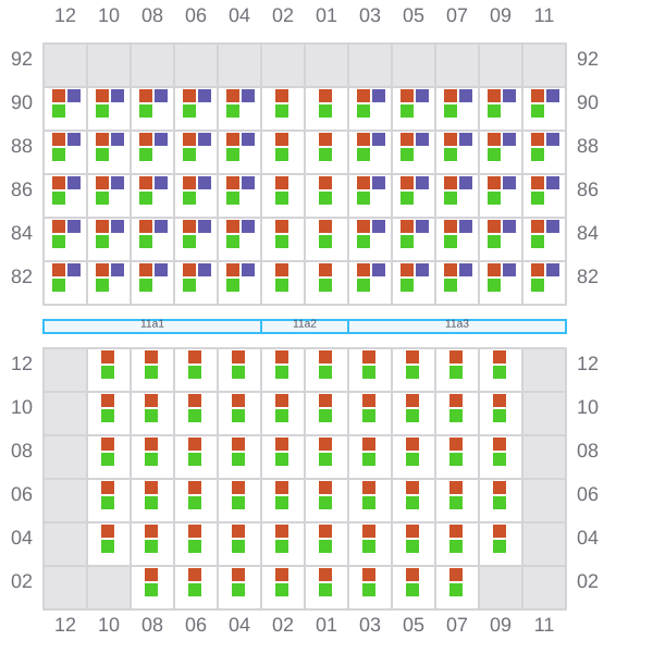 Bay 011 view and slots of DONG FANG QIANG