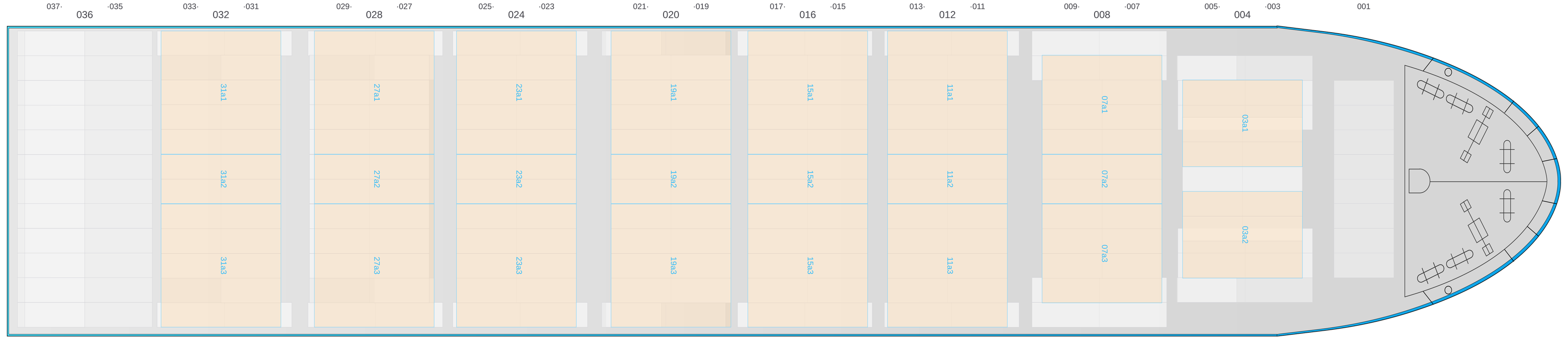 Deck view of DONG FANG QIANG