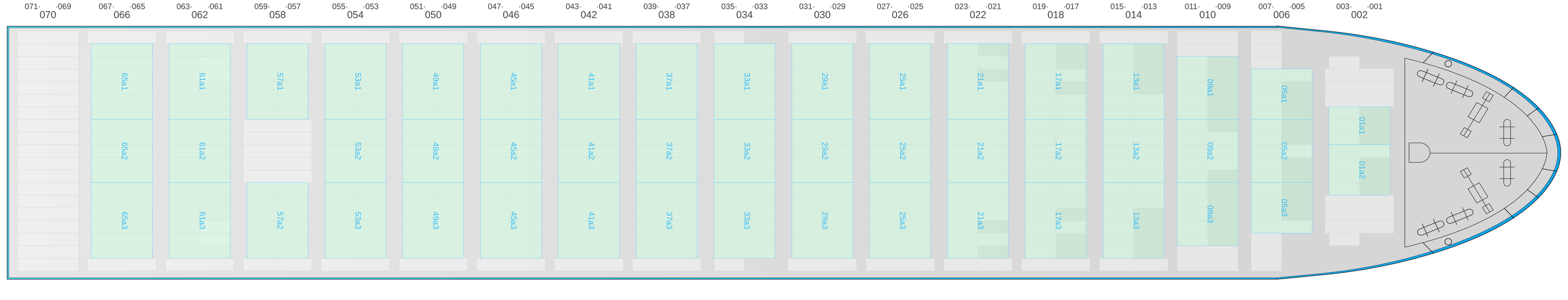 Deck view of MSC SOFIA PAZ