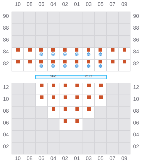 Bay 003 view and slots of A HOUOU