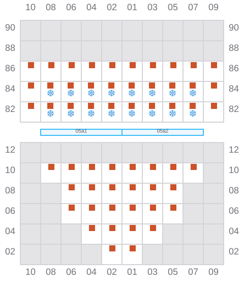 Bay 007 view and slots of A HOUOU