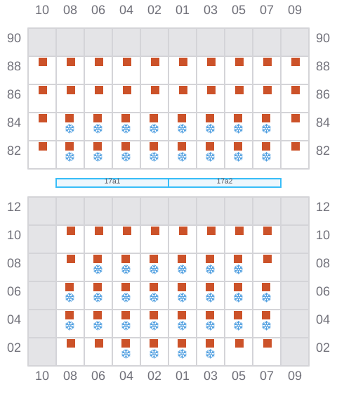 Bay 019 view and slots of A HOUOU