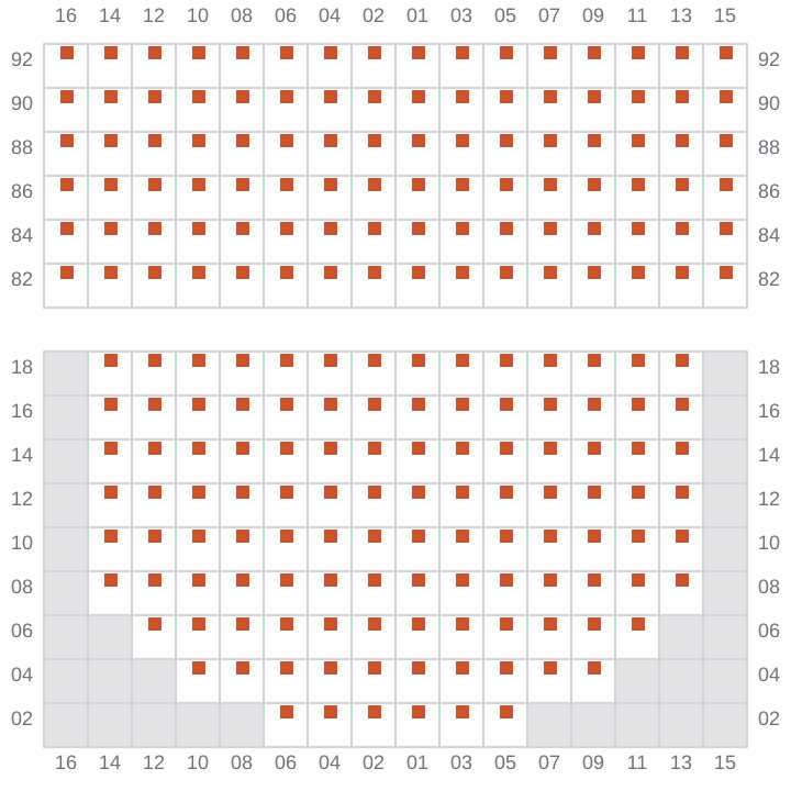 Bay 023 view and slots of TESSA