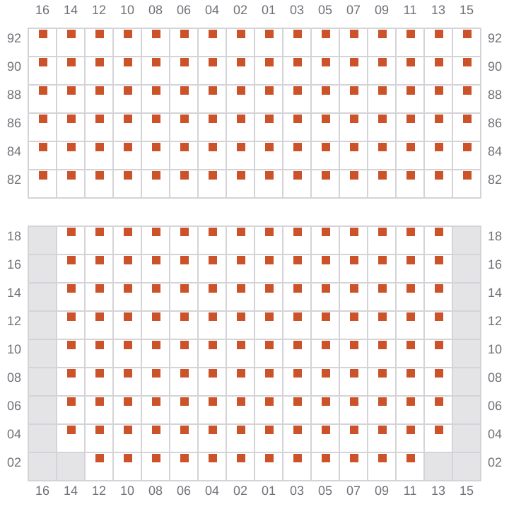 Bay 031 view and slots of TESSA