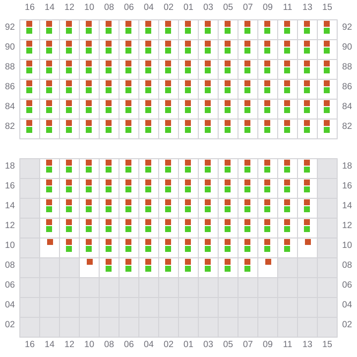 Bay 049 view and slots of TESSA