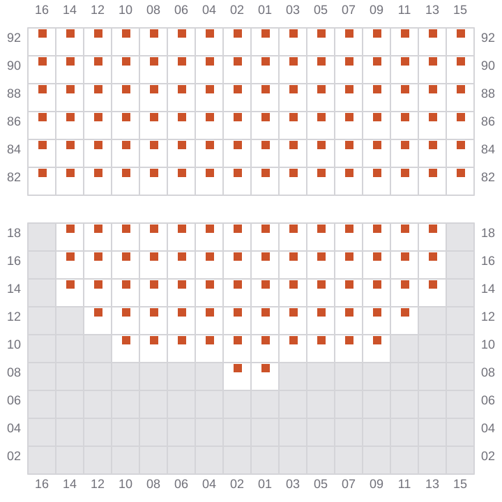 Bay 055 view and slots of TESSA