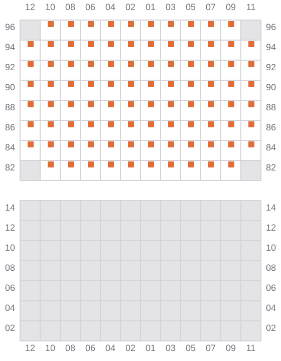 Bay 041 view and slots of CHIQUITA CENTURY
