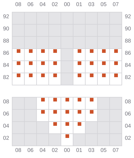 Bay 003 view and slots of MACARENA B