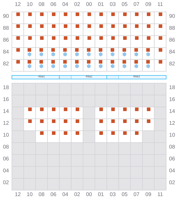 Bay 049 view and slots of EVER GENIUS