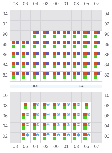 Bay 015 view and slots of ARTEMIS