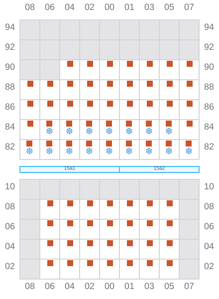Bay 017 view and slots of ARTEMIS