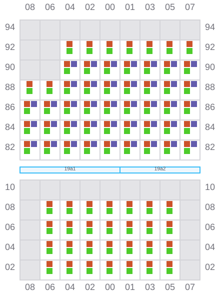 Bay 019 view and slots of ARTEMIS