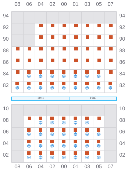 Bay 021 view and slots of ARTEMIS