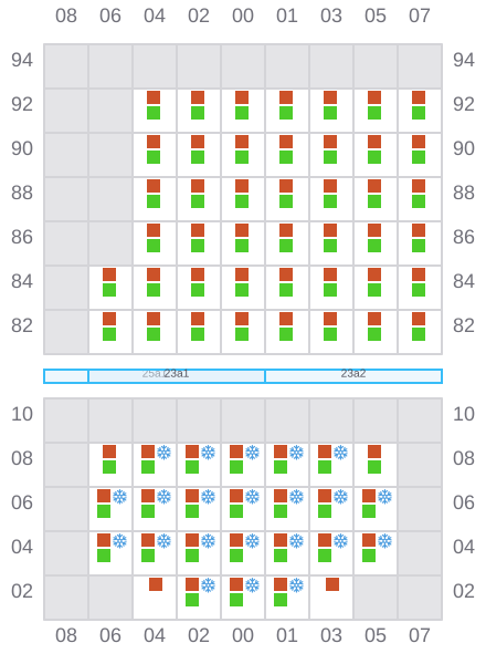 Bay 023 view and slots of ARTEMIS