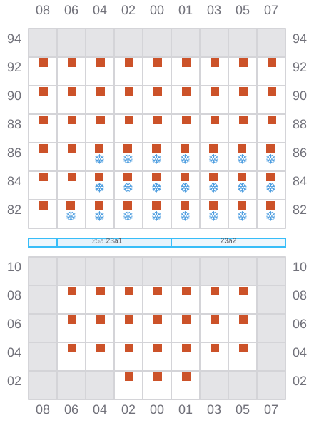 Bay 025 view and slots of ARTEMIS