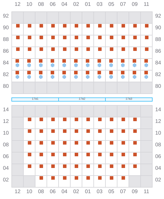 Bay 019 view and slots of LOBIVIA