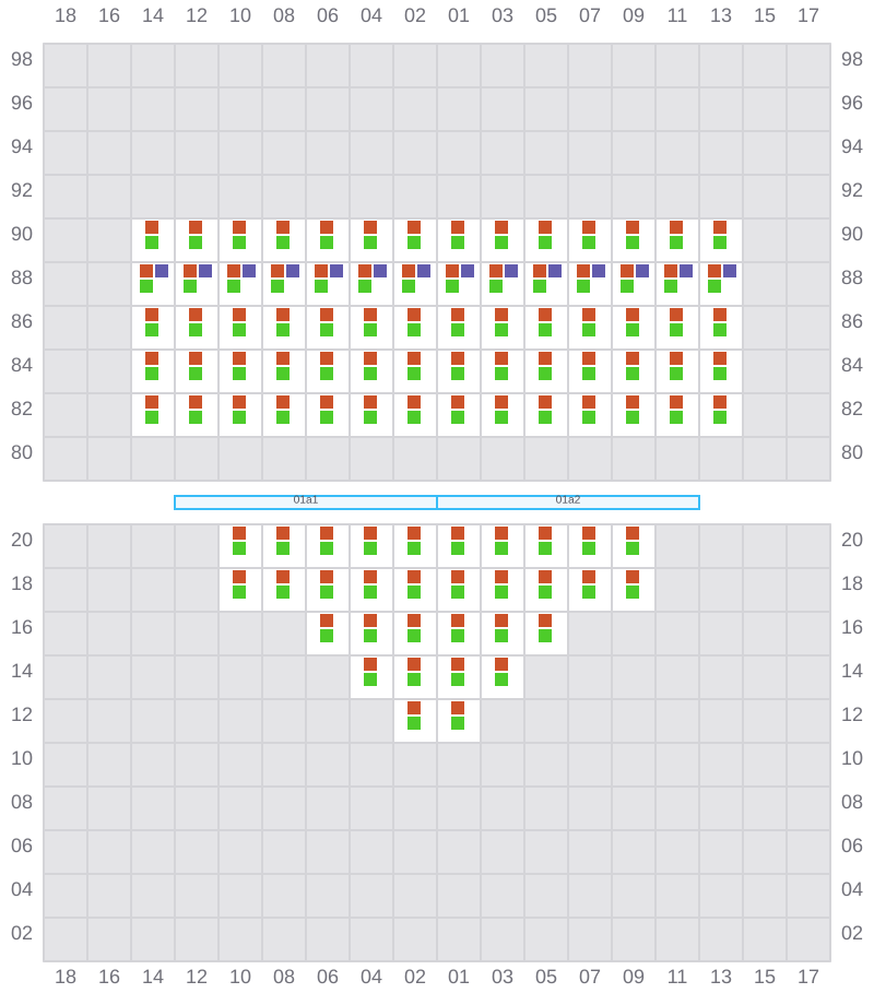 Bay 001 view and slots of APL HOUSTON