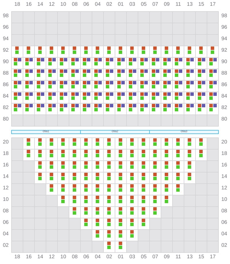 Bay 009 view and slots of APL HOUSTON