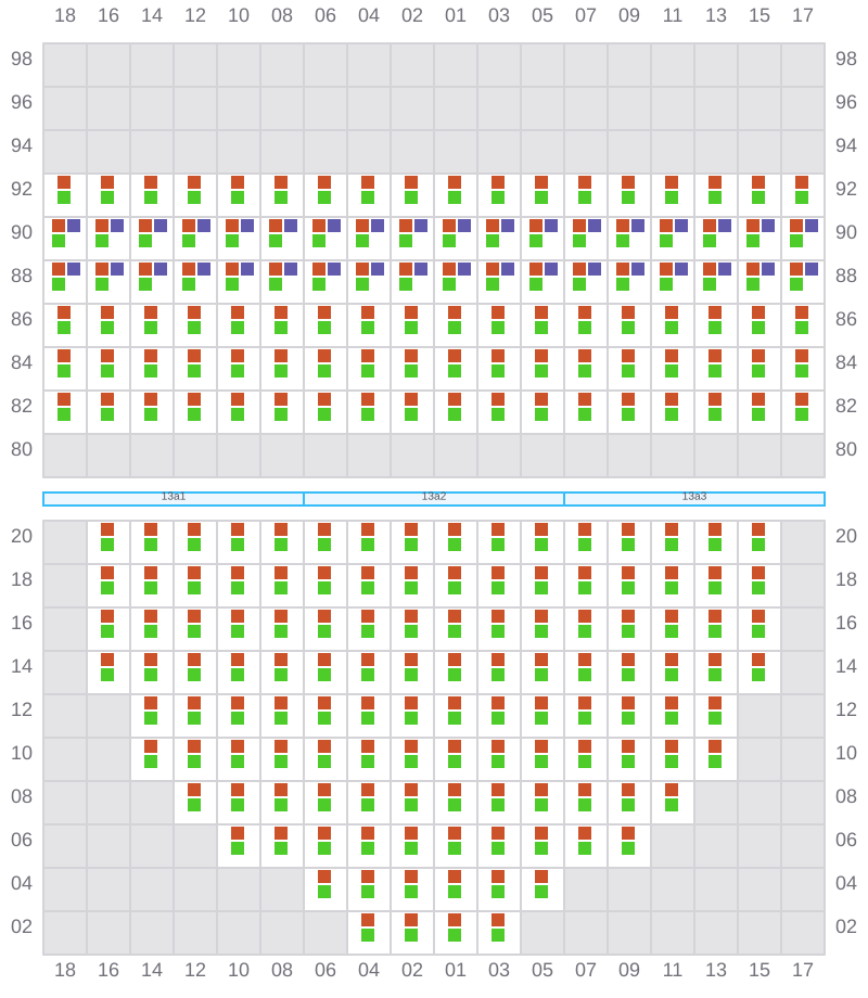 Bay 013 view and slots of APL HOUSTON