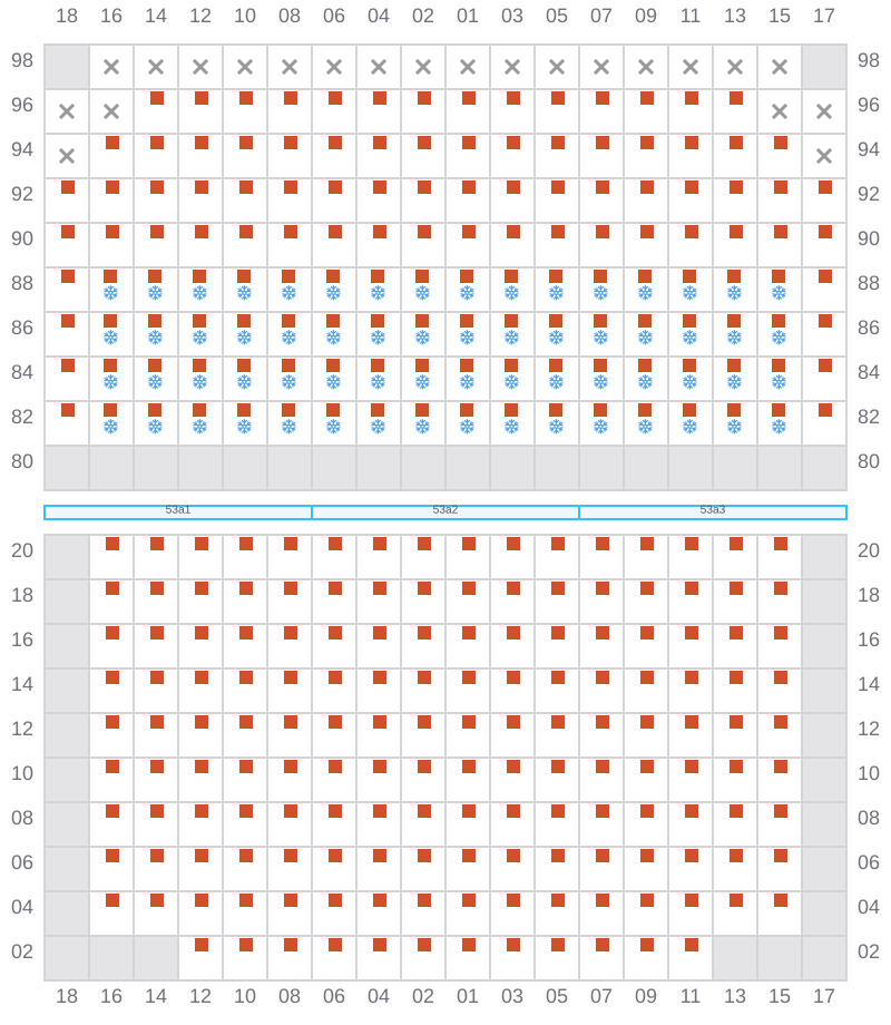 Bay 055 view and slots of APL HOUSTON