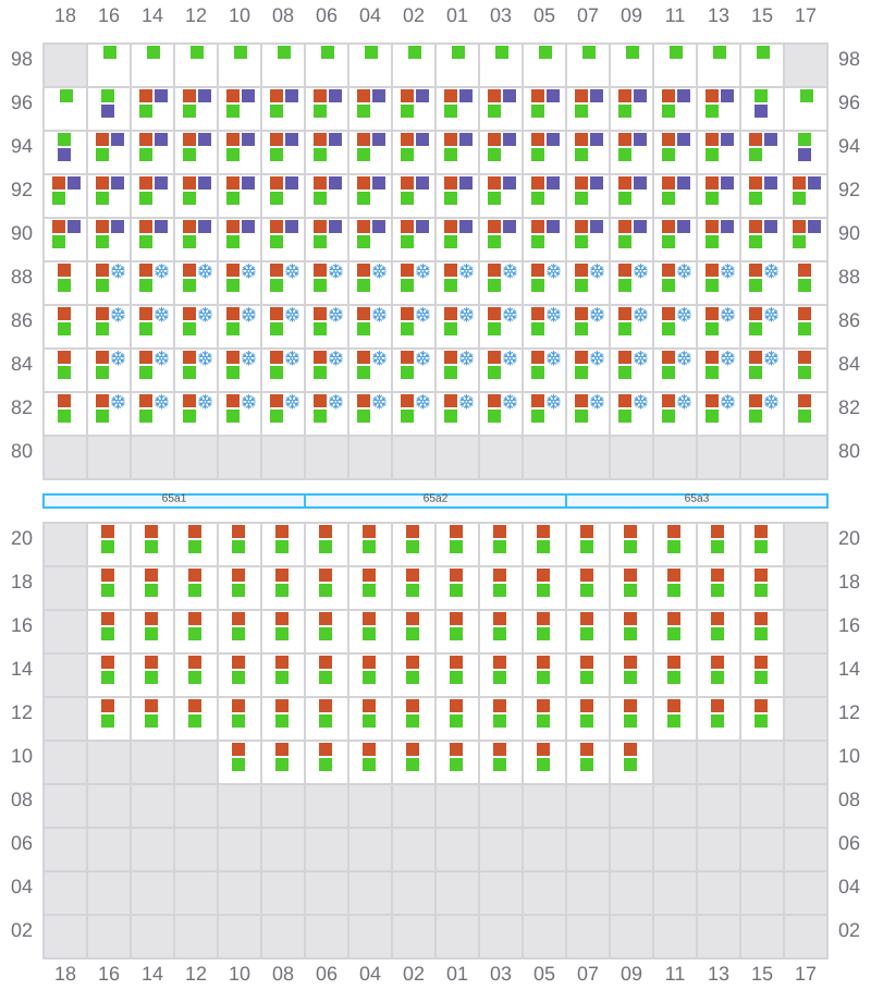 Bay 065 view and slots of APL HOUSTON
