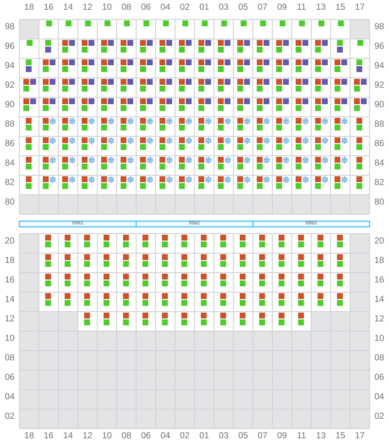 Bay 069 view and slots of APL HOUSTON