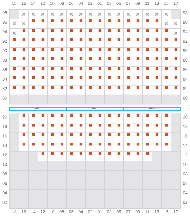 Bay 071 view and slots of APL HOUSTON