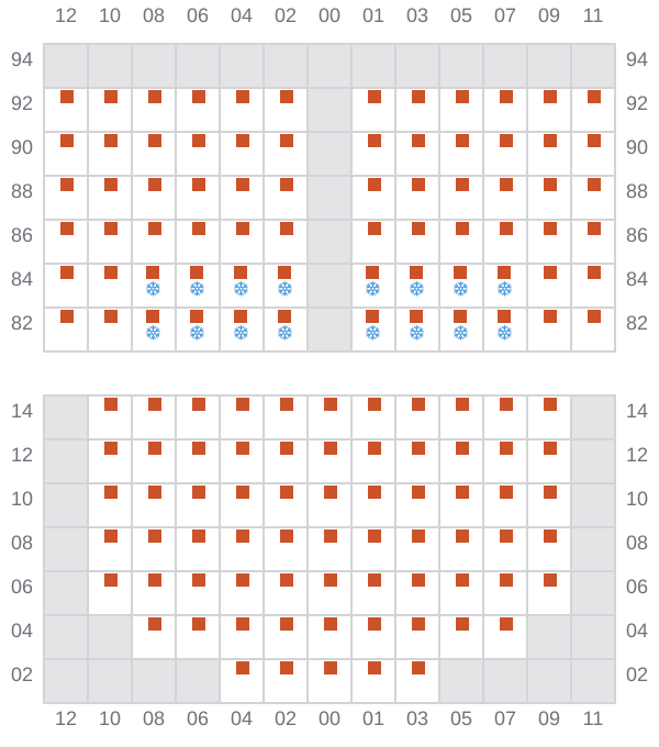 Bay 035 view and slots of CHIQUITA DREAM