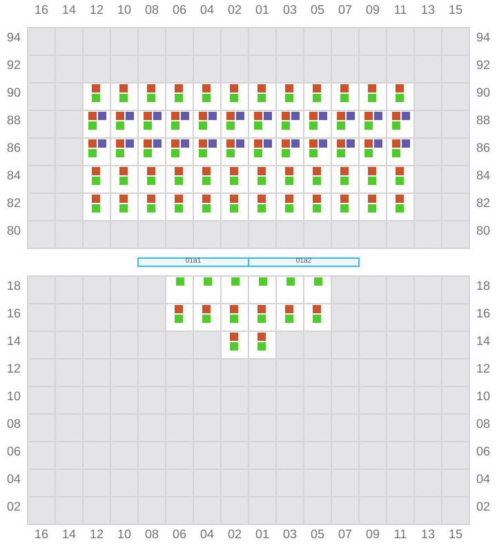 Bay 001 view and slots of TORRANCE