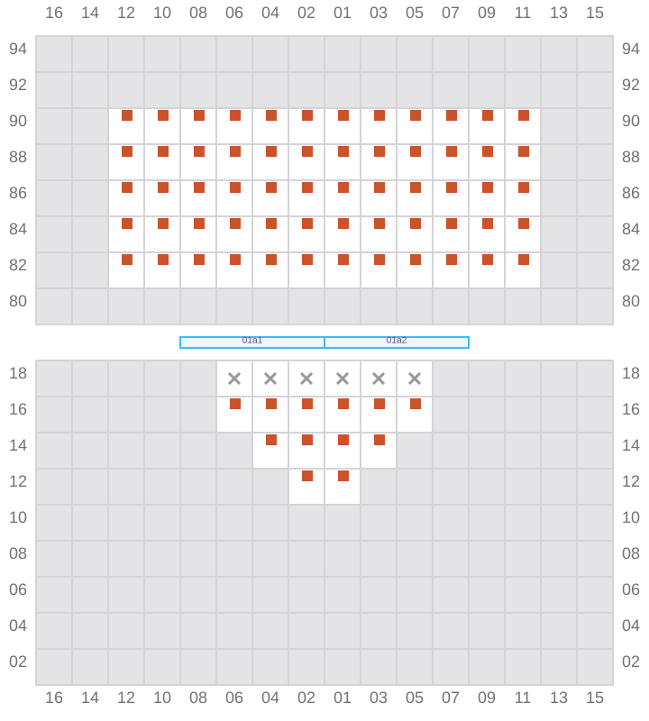 Bay 003 view and slots of TORRANCE