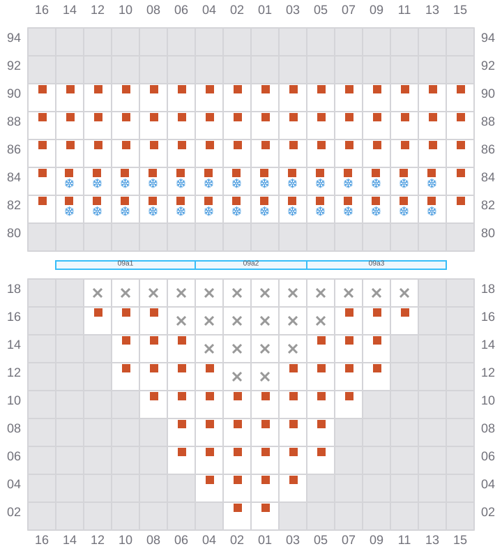 Bay 011 view and slots of TORRANCE